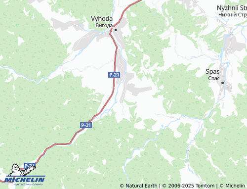 MICHELIN Anhelivka map - ViaMichelin