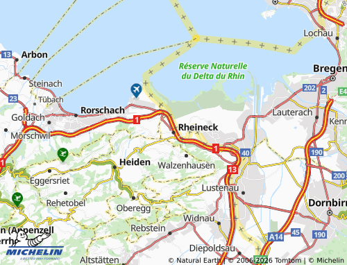 MICHELIN-Landkarte Rheineck - ViaMichelin