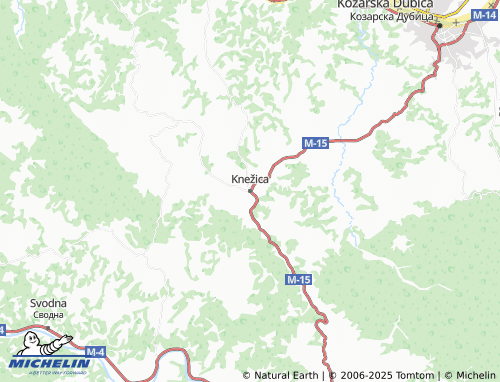 MICHELIN-Landkarte Knežica - ViaMichelin