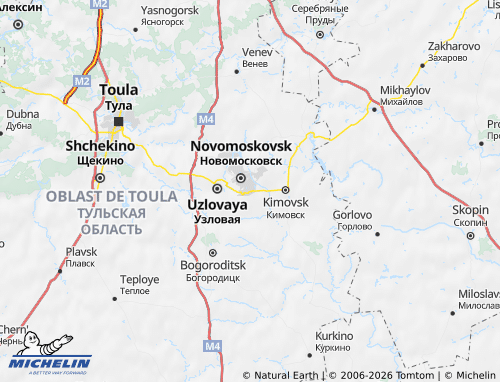 Carte MICHELIN Donskoy - ViaMichelin