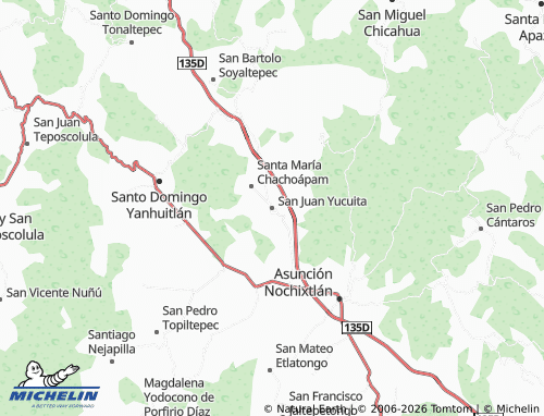 Mappa MICHELIN San Juan Yucuita - ViaMichelin