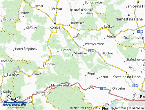 Mappa MICHELIN Stražisko - ViaMichelin