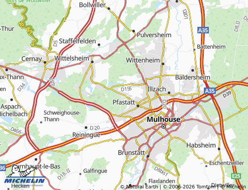 Mapa MICHELIN Richwiller - ViaMichelin