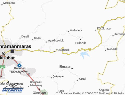 MICHELIN Peynirdere map - ViaMichelin