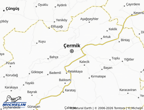 MICHELIN Çukur map - ViaMichelin