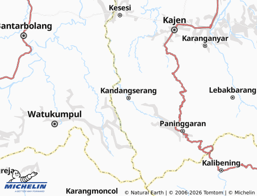 MICHELIN-Landkarte Kandangserang - ViaMichelin