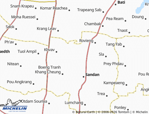 Mappa MICHELIN Chumreah Pen - ViaMichelin