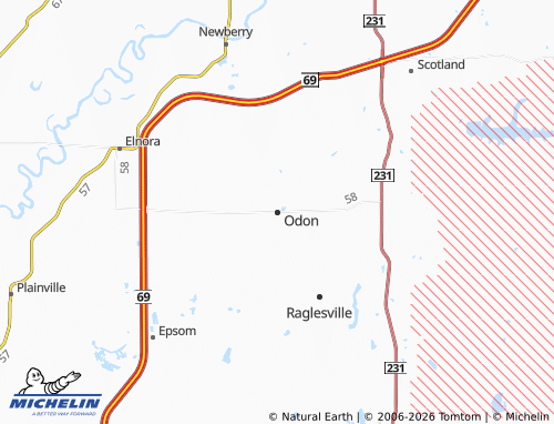 Mapa MICHELIN Odon - ViaMichelin