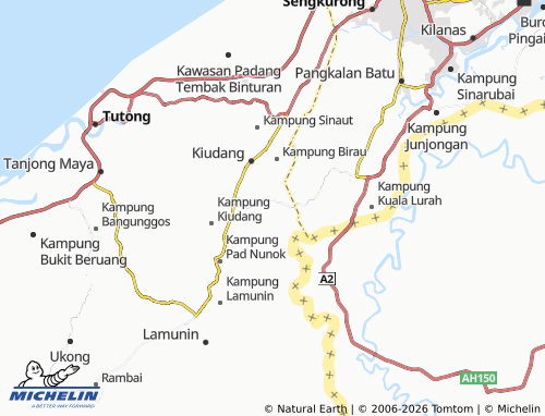 Kaart MICHELIN Kampung Batang Mitus - ViaMichelin