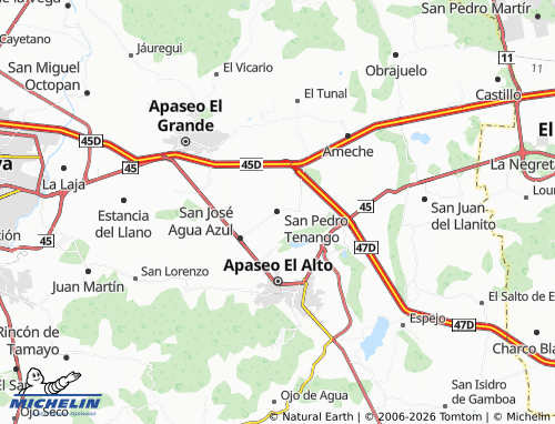 Mappa MICHELIN San Pedro Tenango - ViaMichelin