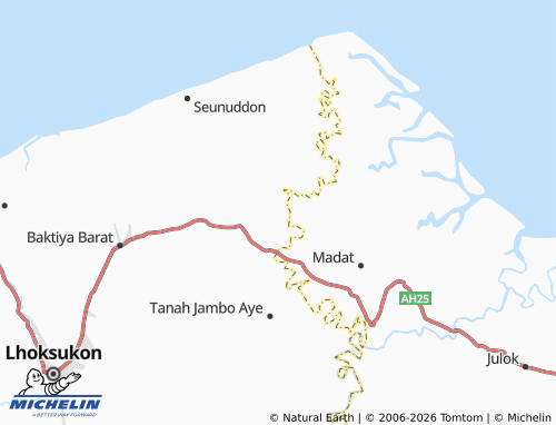 MICHELIN Teupin Bayu map - ViaMichelin
