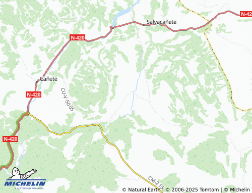 MICHELIN Alcalá de la Vega map - ViaMichelin