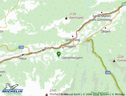 MICHELIN Pruggern map - ViaMichelin