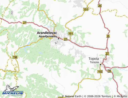 Mapa MICHELIN Vrbica - ViaMichelin