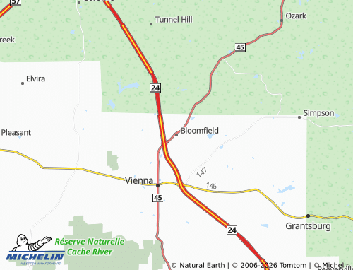 Mappa MICHELIN Bloomfield - ViaMichelin