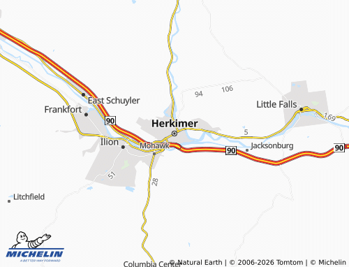 Mappa MICHELIN Herkimer - ViaMichelin
