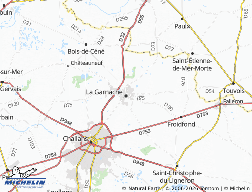 Mapa MICHELIN La Garnache - ViaMichelin