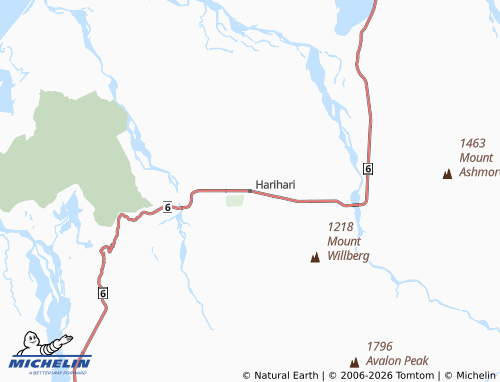 Mapa MICHELIN Harihari - ViaMichelin