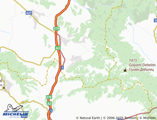 MICHELIN Dren map - ViaMichelin