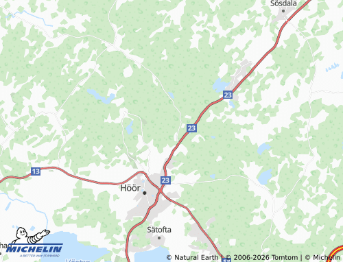Carte MICHELIN Sjunnerup - ViaMichelin