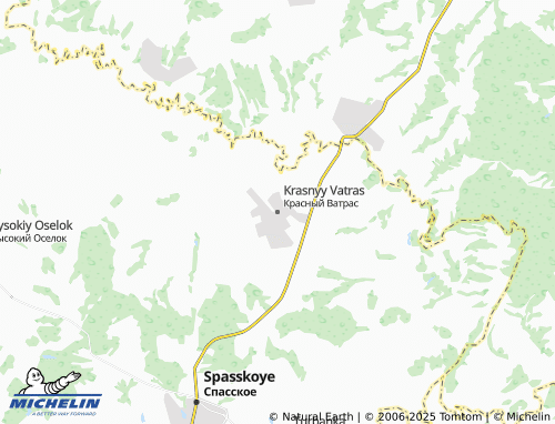 MICHELIN-Landkarte Krasnyy Vatras - ViaMichelin