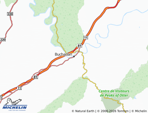 Mapa MICHELIN Buchanan - ViaMichelin