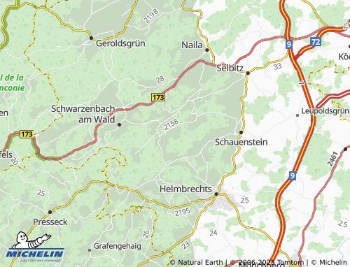 Mapa MICHELIN Schönwald - ViaMichelin