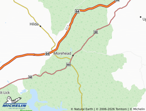 Mapa MICHELIN Morehead - ViaMichelin