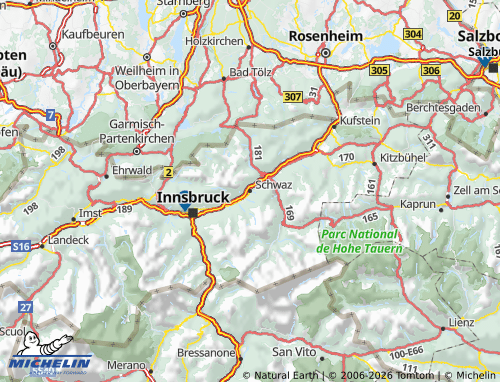 Mappa MICHELIN Schwaz - ViaMichelin