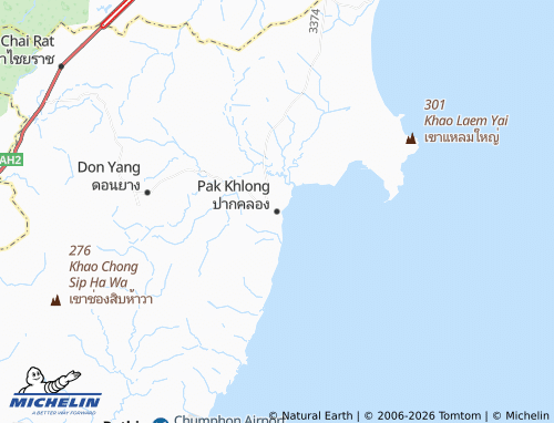 MICHELIN-Landkarte Pak Khlong - ViaMichelin