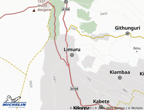 MICHELIN-Landkarte Limuru - ViaMichelin