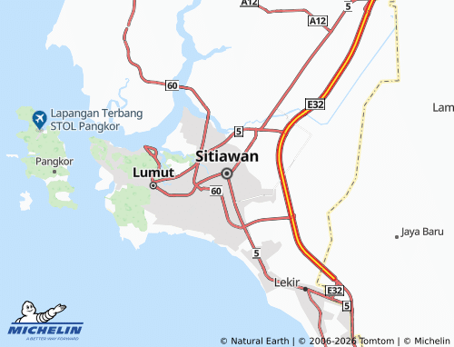MICHELIN Sitiawan map - ViaMichelin