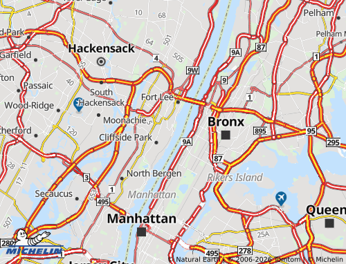 Mappa MICHELIN Edgewater - ViaMichelin