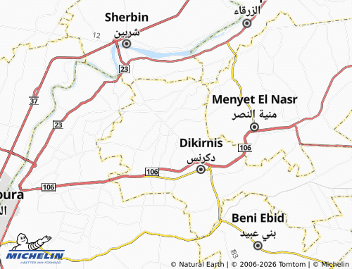 Mapa MICHELIN al-Qalyoubiyyah - ViaMichelin