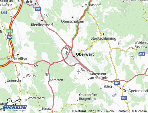 MICHELIN Oberwart map - ViaMichelin