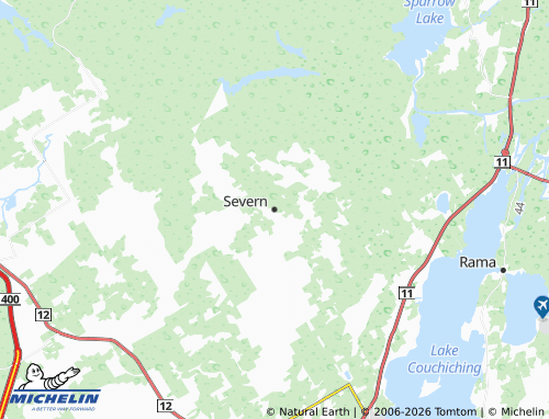 Kaart MICHELIN Severn - ViaMichelin