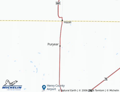 Mapa MICHELIN Puryear - ViaMichelin