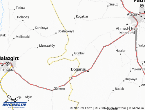 MICHELIN Günbeli map - ViaMichelin