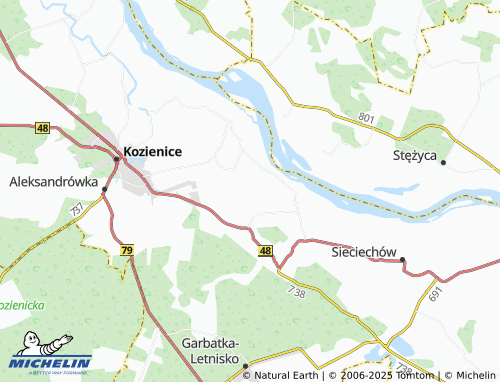 MICHELIN Staszów map - ViaMichelin