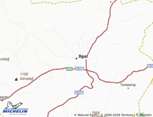 MICHELIN Ilgaz map - ViaMichelin