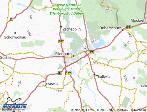 MICHELIN Eilenburg map - ViaMichelin