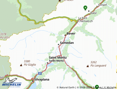 MICHELIN Samedan map - ViaMichelin