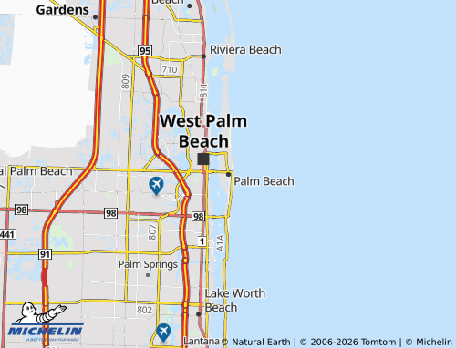 Mapa MICHELIN Palm Beach - ViaMichelin