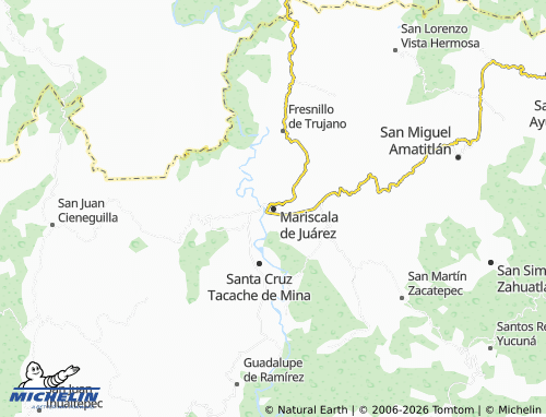 Mapa MICHELIN Mariscala de Juárez - ViaMichelin