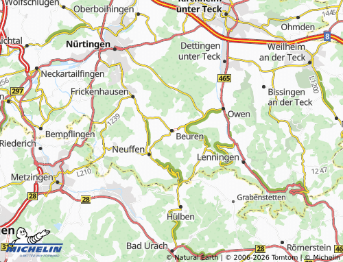 Mapa MICHELIN Beuren - ViaMichelin