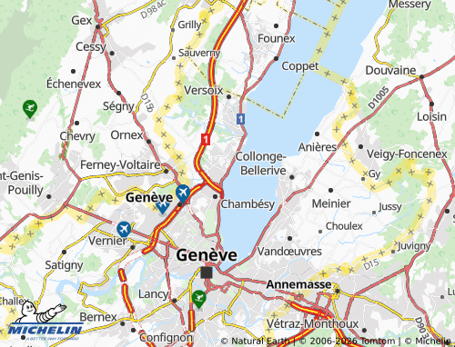 MICHELIN Bellevue map - ViaMichelin