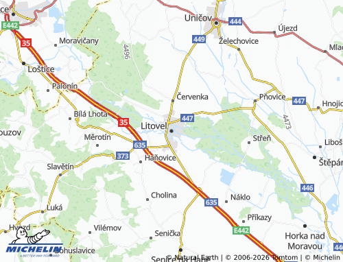Mappa MICHELIN Litovel - ViaMichelin
