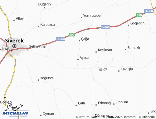 Mapa MICHELIN Aşlıca - ViaMichelin