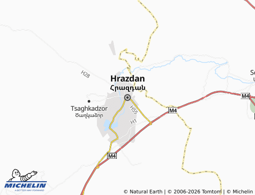 Mappa MICHELIN Hrazdan - ViaMichelin