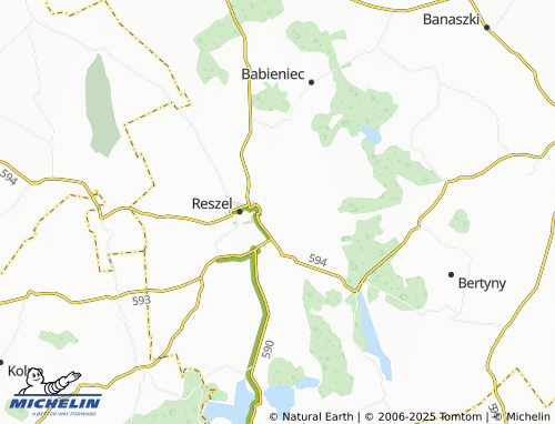 MICHELIN Wólka Ryńska map - ViaMichelin